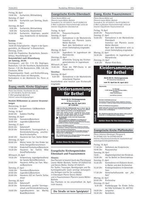 Ausgabe 19.04.2013 - Güglingen