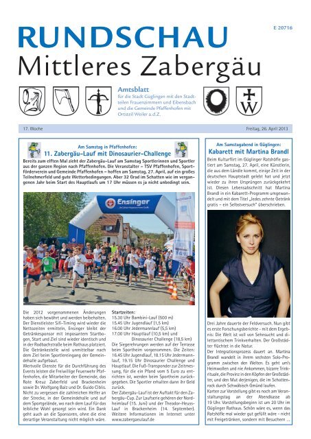 Ausgabe 26.04.2013 - Güglingen