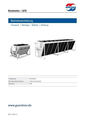 Guentner GFD HydroSpray Manual - Güntner