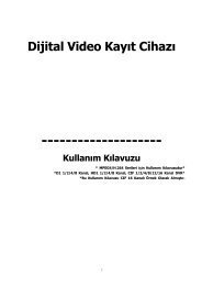 Dijital Video Kayıt Cihazı -------------------- Kullanım Kılavuzu