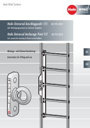 Montage- und Gebrauchsanleitung Universal Anschlagpunkt 115