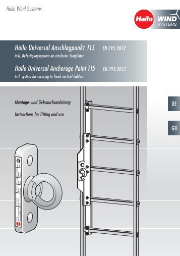 Montage- und Gebrauchsanleitung Universal Anschlagpunkt 115