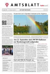 Amtsblatt Nr. 13 vom 30. August 2013 - Stadt Halle (Saale)