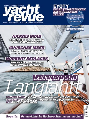 a 7 page test report of the Hallberg-Rassy 412 in YachtRevue ...