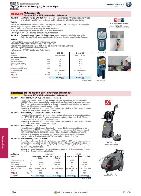 1. Katalog Elektrowerkzeuge und Maschinen - Hahn +Kolb ...