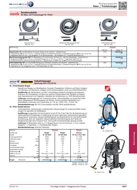 1. Katalog Elektrowerkzeuge und Maschinen - Hahn +Kolb ...