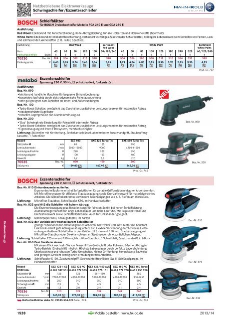 1. Katalog Elektrowerkzeuge und Maschinen - Hahn +Kolb ...