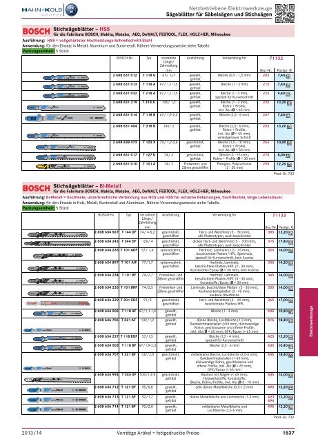 1. Katalog Elektrowerkzeuge und Maschinen - Hahn +Kolb ...