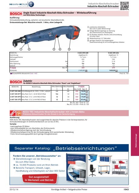 1. Katalog Elektrowerkzeuge und Maschinen - Hahn +Kolb ...