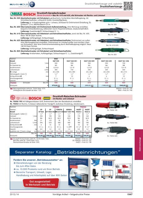 1. Katalog Elektrowerkzeuge und Maschinen - Hahn +Kolb ...