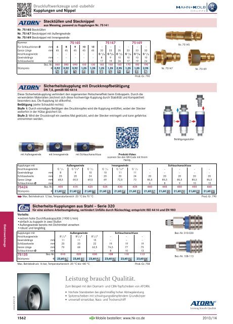 1. Katalog Elektrowerkzeuge und Maschinen - Hahn +Kolb ...