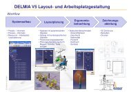 DELMIA V5 Layout- und Arbeitsplatzgestaltung Workflow - DESYS