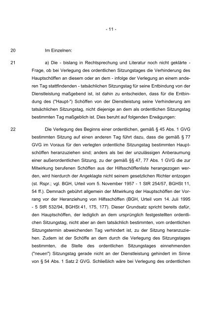 BUNDESGERICHTSHOF - Hamm und Partner, Rechtsanwälte