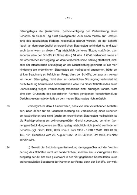 BUNDESGERICHTSHOF - Hamm und Partner, Rechtsanwälte