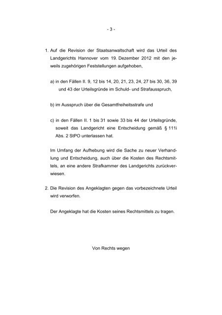 BUNDESGERICHTSHOF - Hamm und Partner, Rechtsanwälte