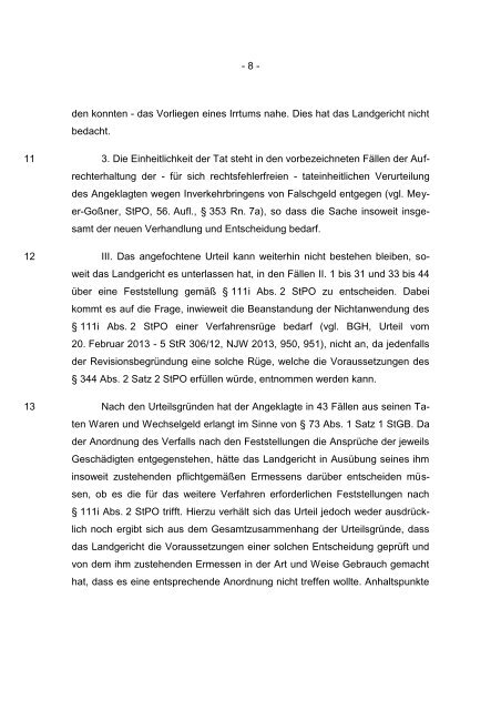 BUNDESGERICHTSHOF - Hamm und Partner, Rechtsanwälte