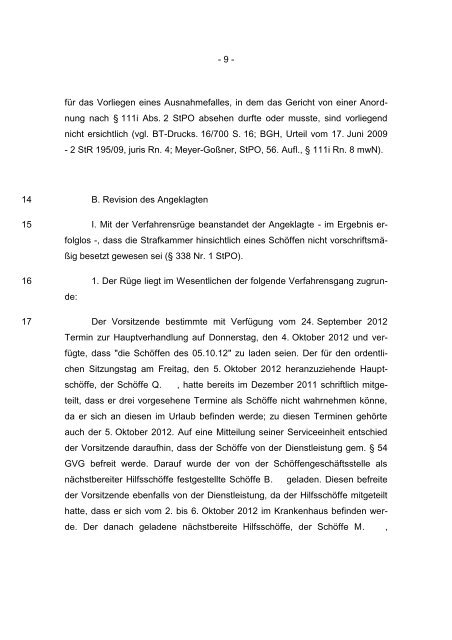 BUNDESGERICHTSHOF - Hamm und Partner, Rechtsanwälte