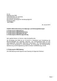 Recht - Amtlichen Bekanntmachungen des DHB 24.01.14