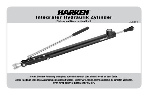 Integraler Hydraulik Zylinder - Harken