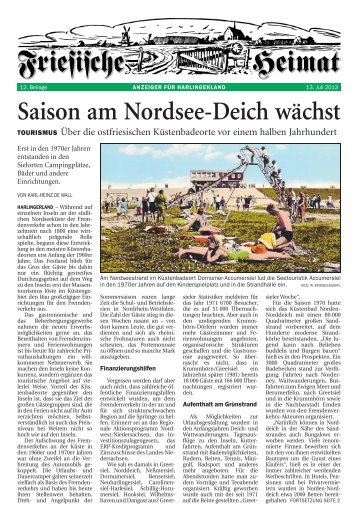 Saison am Nordsee-Deich wächst - Anzeiger für Harlingerland