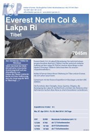 Everest North Col & Lakpa Ri Tibet - Hauser Exkursionen