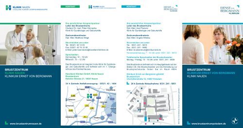 Download Flyer Brustzentrum - Havelland Kliniken ...