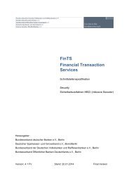 Financial Transaction Services (FinTS)