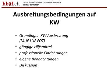 PDF zum Vortrag - HB9F