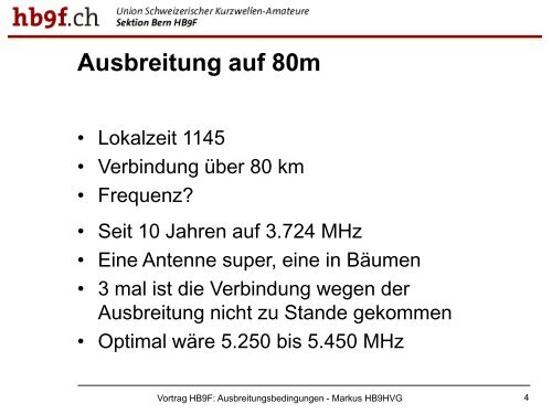 PDF zum Vortrag - HB9F