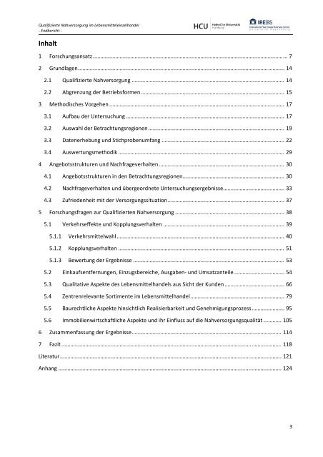 Qualifizierte Nahversorgung im Lebensmitteleinzelhandel