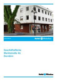 Geschäftsfläche Marktstraße 46 Dornbirn - Hefel Wohnbau AG