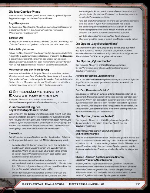 Götterdämmerung Spielregel deutsch - Heidelberger Spieleverlag