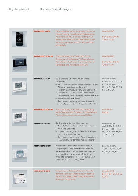 Viessmann-Prospekt-Vitotronic - Heizung und Solar zu ...