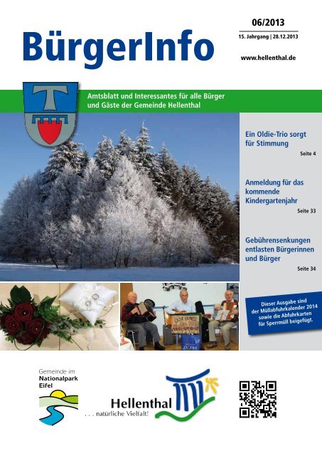 Ausgabe Dezember 2013 - Gemeinde Hellenthal