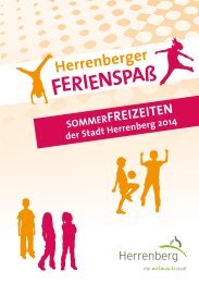 Ferienspaß Programmheft 2014 - Herrenberg