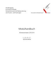 Modulhandbuch 1.,3.,5. und 7. Studienjahr (PdF) - Hochschule für ...