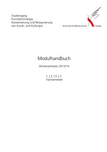 Modulhandbuch 1.,3.,5. und 7. Studienjahr (PdF) - Hochschule für ...