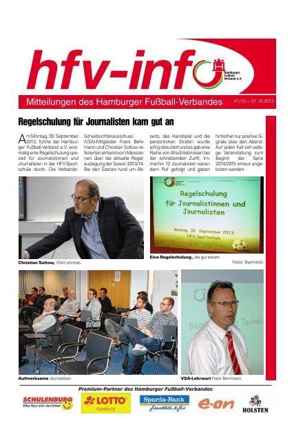 HFV-Info Nr. 41-2013 - Hamburger Fußball-Verband e.V.