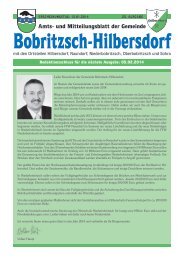 Amts- und Mitteilungsblatt der Gemeinde - Hilbersdorf