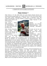 Peter Grimm, Nachruf - Historisches AlpenArchiv