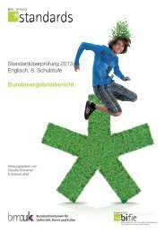 Bundesergebnisbericht E8 2013 - Bifie