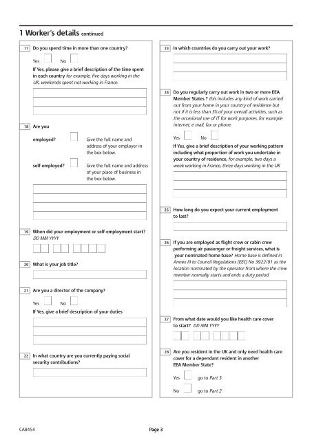 CA8454 - HM Revenue & Customs