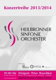 Konzertreihe 2013/2014 [PDF] - Heilbronner Sinfonie Orchester