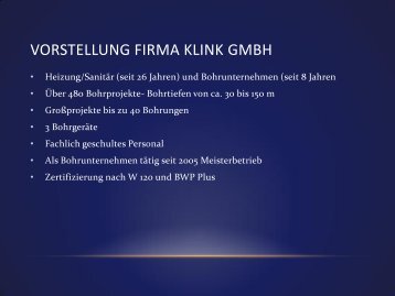 Genehmigungsverfahren aus Sicht einer Bohrfirma