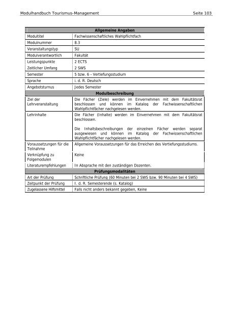 Modulhandbuch BA TO ALT Studinanfänger bis WS 2010/2011