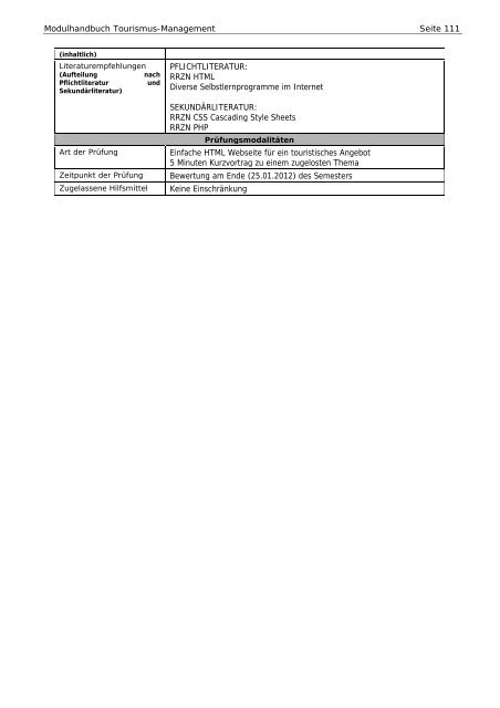 Modulhandbuch BA TO ALT Studinanfänger bis WS 2010/2011