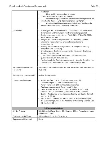 Modulhandbuch BA TO ALT Studinanfänger bis WS 2010/2011