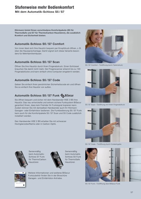 Aluminium-Haustüren ThermoSafe / ThermoCarbon - Hörmann KG