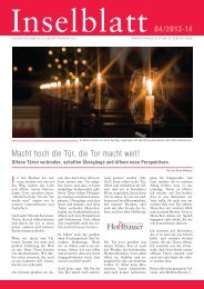 Inselblatt 04/2013-14 - Hoffbauer Stiftung