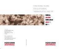 functional fillers for elastomers, thermoplastics ... - Hoffmann Mineral